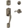 image:imageSCHLAGE Camelot Single Cylinder Handleset and Right Hand Flair Lever Antique Pewter F60 CAM 620 FLA RH