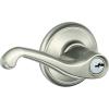 image:imageSCHLAGE F51A FLA 619 Flair Lever Keyed Entry Lock Satin NickelStandard