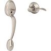 image:imageSCHLAGE Plymouth Front Entry Handle Flair RightHanded Interior Lever Satin Nickel FE285 PLY 619 FLA RHSatin Nickel