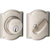 image:imageSchlage B60 N CAM 619 Deadbolt with Camelot Trim Keyed 1 Side Highest Residential Security Satin Nickel