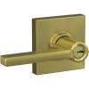 image:imageSchlage F51A LAT 608 COL Latitude Door Lever with Collins Trim Keyed Entry Lock Satin Brass2 Count Pack of 1