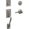 image:imageSchlage F60 V ADD 619 ACC Addison Front Entry Handleset with Accent Lever Deadbolt Keyed 1 Side Satin Nickel