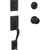 image:imageSchlage F60 V ADD 716 GEO Addison Front Entry Handleset with Georgian Knob Deadbolt Keyed 1 Side Aged Bronze