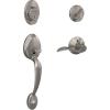 image:imageSchlage F60 V PLY 619 ACC Plymouth Front Entry Handleset with Accent Lever Deadbolt Keyed 1 Side Satin Nickel
