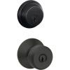 image:imageSchlage FB50 N V BWE 716 Single Cylinder Deadbolt and Keyed Entry Bowery Knob Aged BronzePack of 1