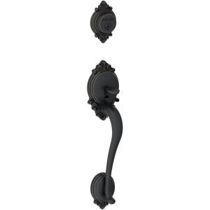 Schlage F58 BRK 716 Brookshire Exterior Handleset with Deadbolt, Aged Bronze (Exterior Half Only)(Aged Bronze)