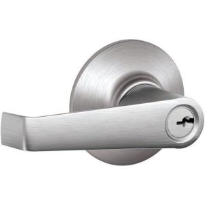 Schlage F80CSSK V ELA 626 Elan Light Commercial Keyed Storeroom Lever, Satin Chrome