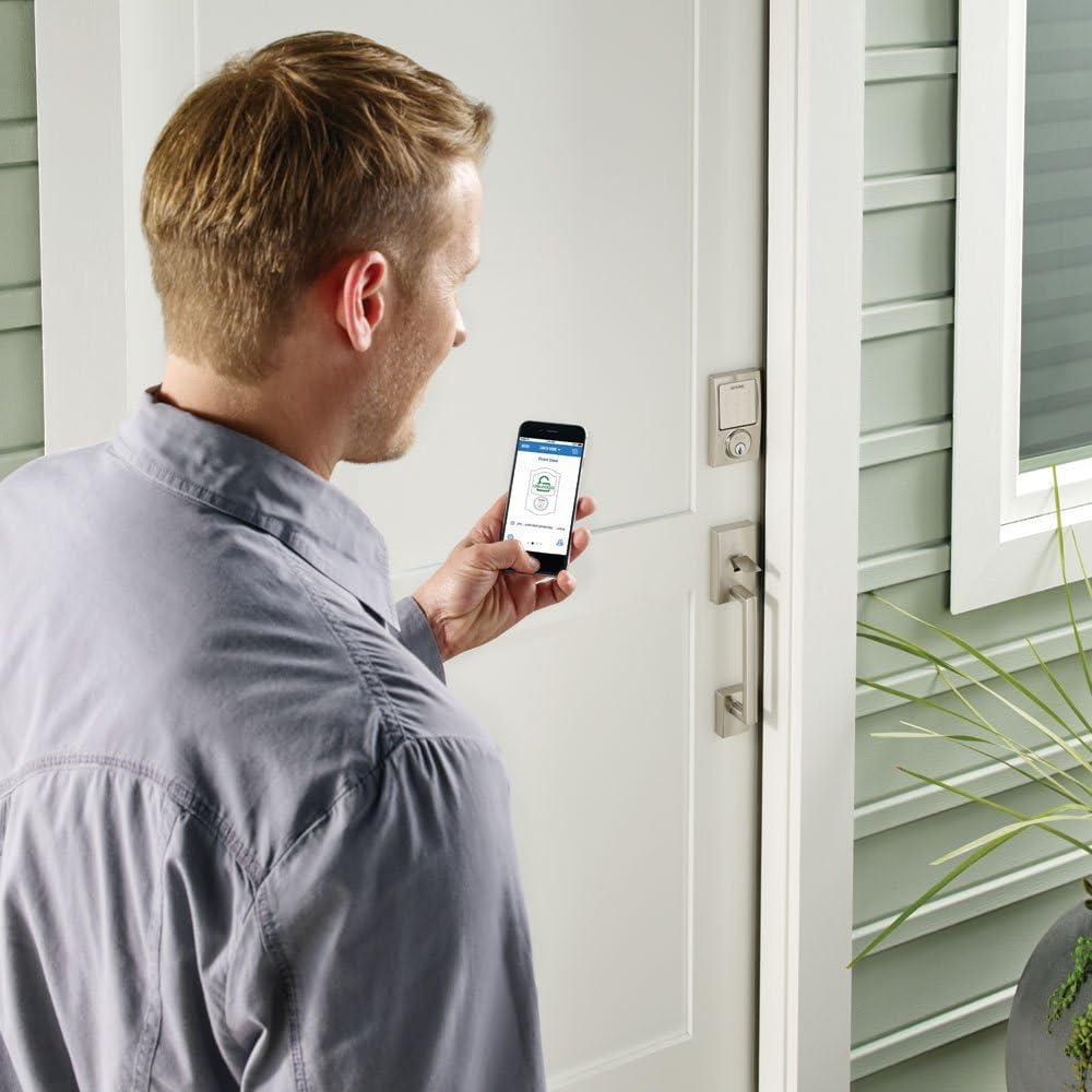 image:imageSCHLAGE Sense Smart Deadbolt with Century Trim in Satin Nickel BE479 CEN 619