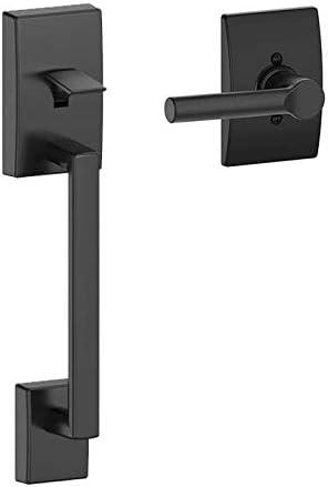 image:imageSchlage FE285 Century By Broadway Century By Bottom Half Handleset with 16080 Latch and 10063 Strike Matte Black Finish