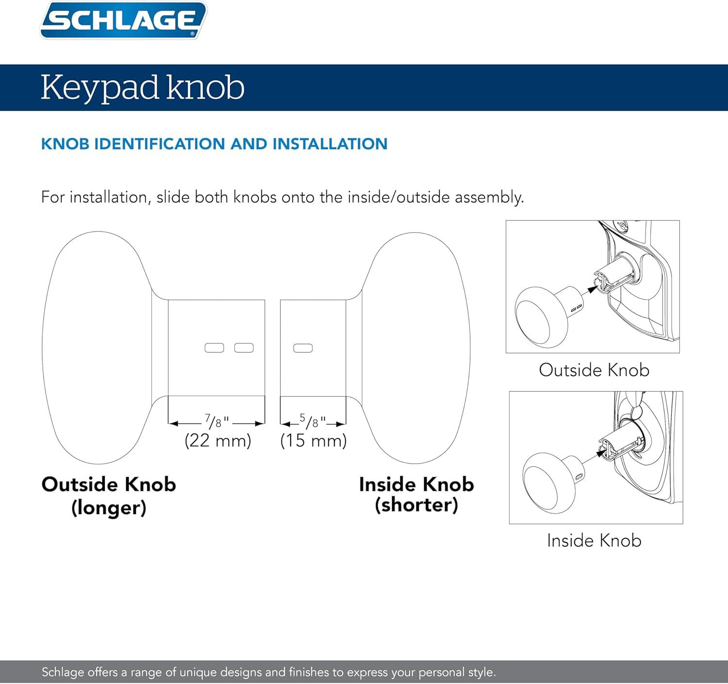 image:imageSchlage Plymouth Keypad Lock with Lever Handle Electronic Keyless Door Entry AutoLock Enabled Matte Black FE595 PLY 622 MERPack of 6