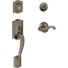 image:imageCamelot Single Cylinder Handleset and Left Hand Flair Lever Antique Pewter F60 CAM 620 FLA LH