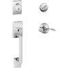 image:imageCentury Single Cylinder Handleset and Left Hand Accent Lever Bright Chrome F60 CEN 625 Acc LH