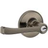 image:imageJSeries by Schlage Torino Door Lever with Standard Trim Keyed Entry Lock Satin Stainless Steel J54 TOR 630Antique Pewter