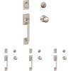 image:imageSCHLAGE F60 CEN 619 Century Single Cylinder Handleset and Plymouth Knob Satin Nickel Pack of 4Satin Nickel