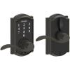 image:imageSchlage FE695 Camelot by Accent Keyless Touch Lever Lock with 16211 Latch 10063 Strike Aged Bronze Finish