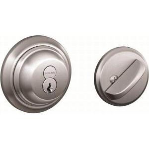 Schlage B60R6626 Schlage B60-R6 Single Cylinder Keyed Entry Deadbolt with Full Size Interchangeable Core
