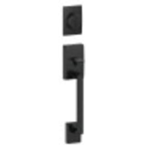 Schlage F58 CEN 622 Century Single Cylinder Exterior Entrance Handleset Lock, Matte Black (Exterior Half Only)