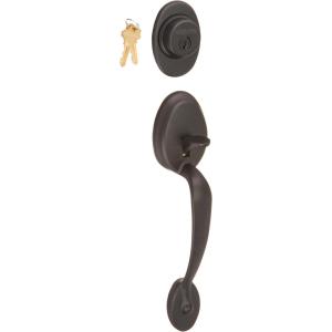 Schlage F58 PLY 622 Plymouth Handleset Exterior, Matte Black (Exterior Half Only)