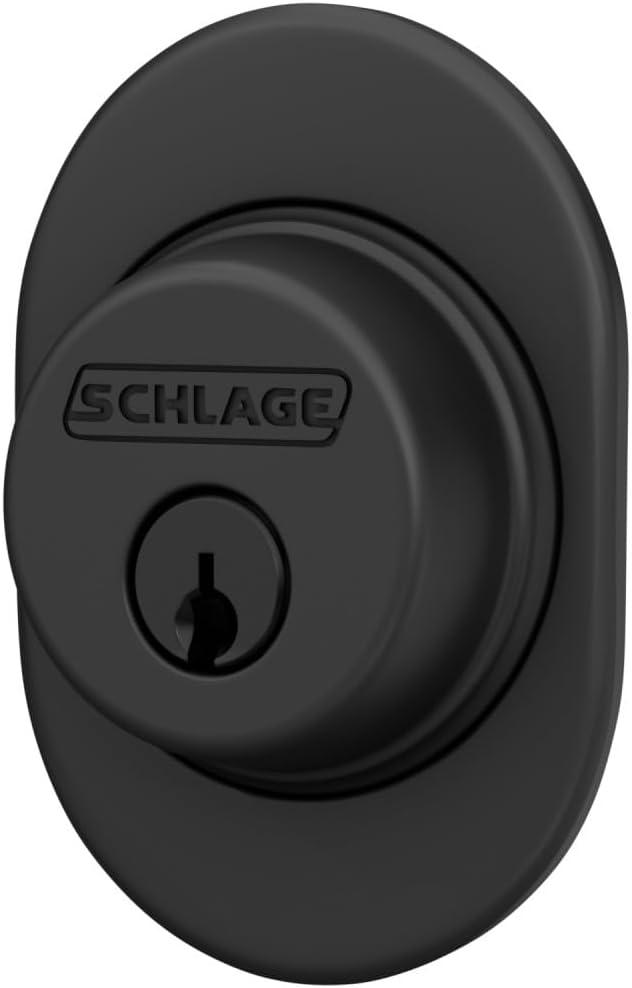 image:imageSchlage B60 RMN 622 Deadbolt with Remsen Trim Keyed 1 Side Highest Residential Security Matte Black