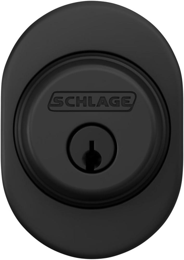 image:imageSchlage B60 RMN 622 Deadbolt with Remsen Trim Keyed 1 Side Highest Residential Security Matte Black