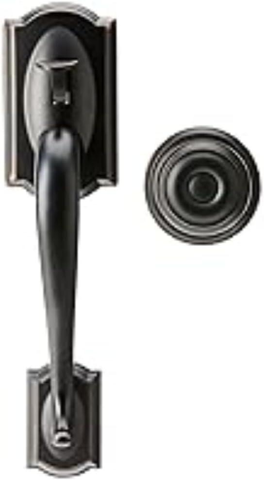 image:imageSchlage Lock Company BE489WB CAM 716 Schlage Encode Smart WiFi Deadbolt with Camelot Trim in Aged Bronze Company Camelot Front Entry Handle Georgian Interior Knob Aged Bronze