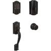 image:imageSchlage Lock Company BE489WB CAM 716 Schlage Encode Smart WiFi Deadbolt with Camelot Trim in Aged Bronze Company Camelot Front Entry Handle Georgian Interior Knob Aged Bronze