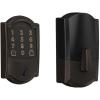 image:imageSchlage Residential BE489WBCCAM716 Camelot Encode Smart WiFi Deadbolt with 12351 Latch and 10116 Strike Aged Bronze Finish