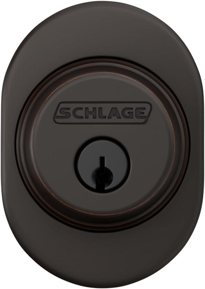 image:imageSchlage B60 RMN 716 Deadbolt with Remsen Trim Keyed 1 Side Highest Residential Security Aged Bronze