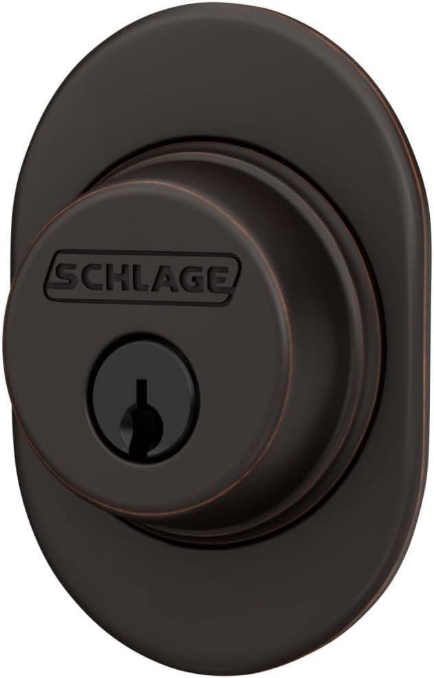 image:imageSchlage B60 RMN 716 Deadbolt with Remsen Trim Keyed 1 Side Highest Residential Security Aged Bronze