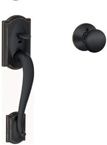 image:imageSchlage F62CAM716PLY Camelot Handleset Aged Bronze