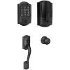 image:imageSchlage Encode Plus WiFi Smart Lock with Camelot Handleset Entry Set for Front Door Unlock with Apple Watch Matte Black