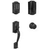 image:imageSchlage Encode WiFi Smart Lock with Camelot Handleset Entry Set for Front Door Matte Black