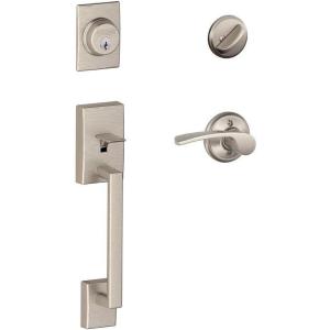 Satin Nickel Century Handleset with Merano Lever