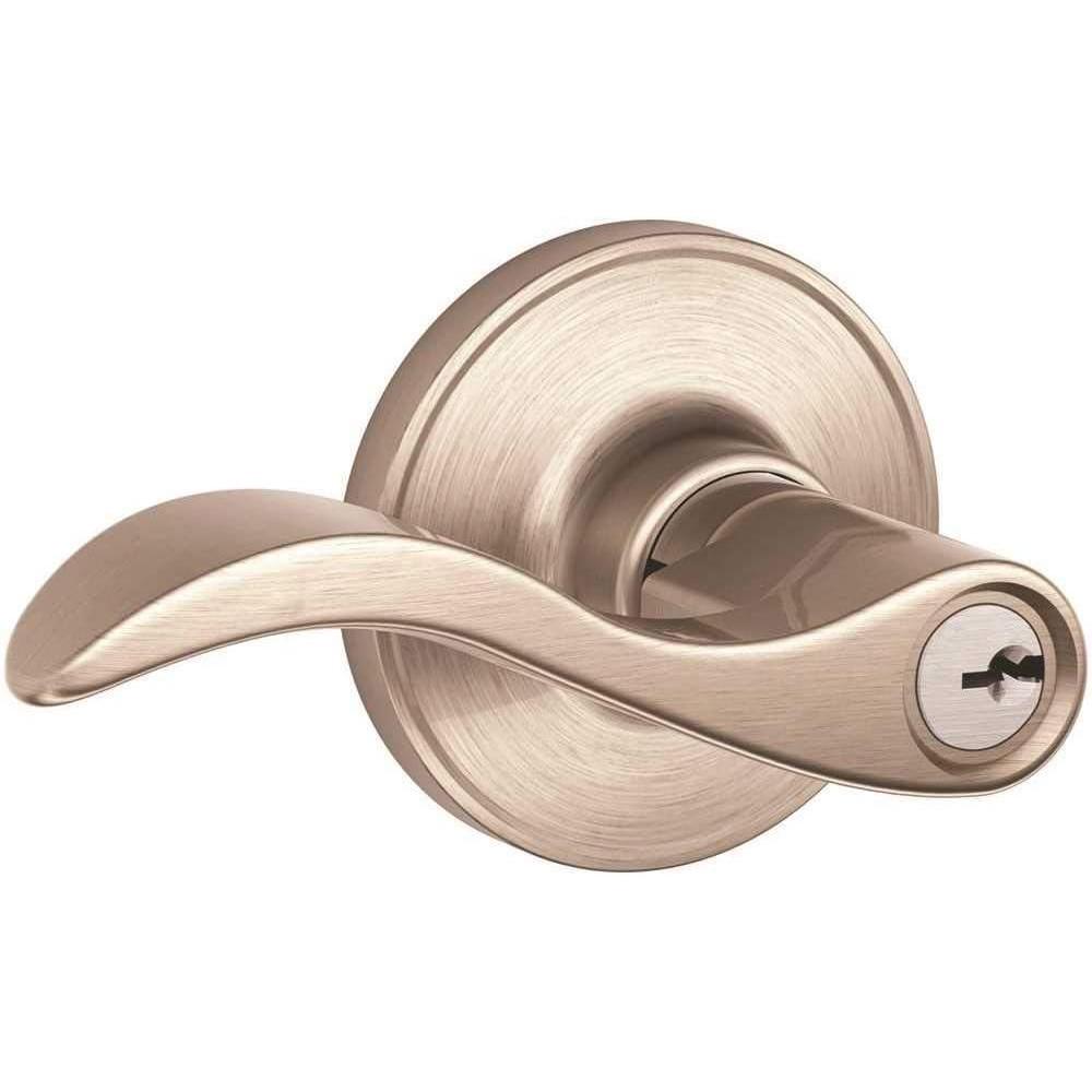 image:imageDexter by Schlage J54SEV619 Seville Keyed Entry Lever Satin NickelSatin Nickel