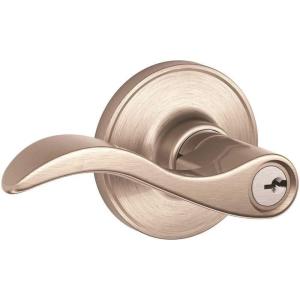 Dexter by Schlage J54SEV619 Seville Keyed Entry Lever, Satin Nickel(Satin Nickel)