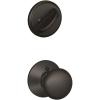 image:imageSchlage F59 PLY 622 Plymouth Interior Knob with Deadbolt Matte Black Interior Half Only